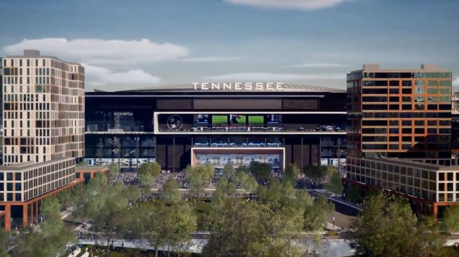 Proposed renderings of stadium