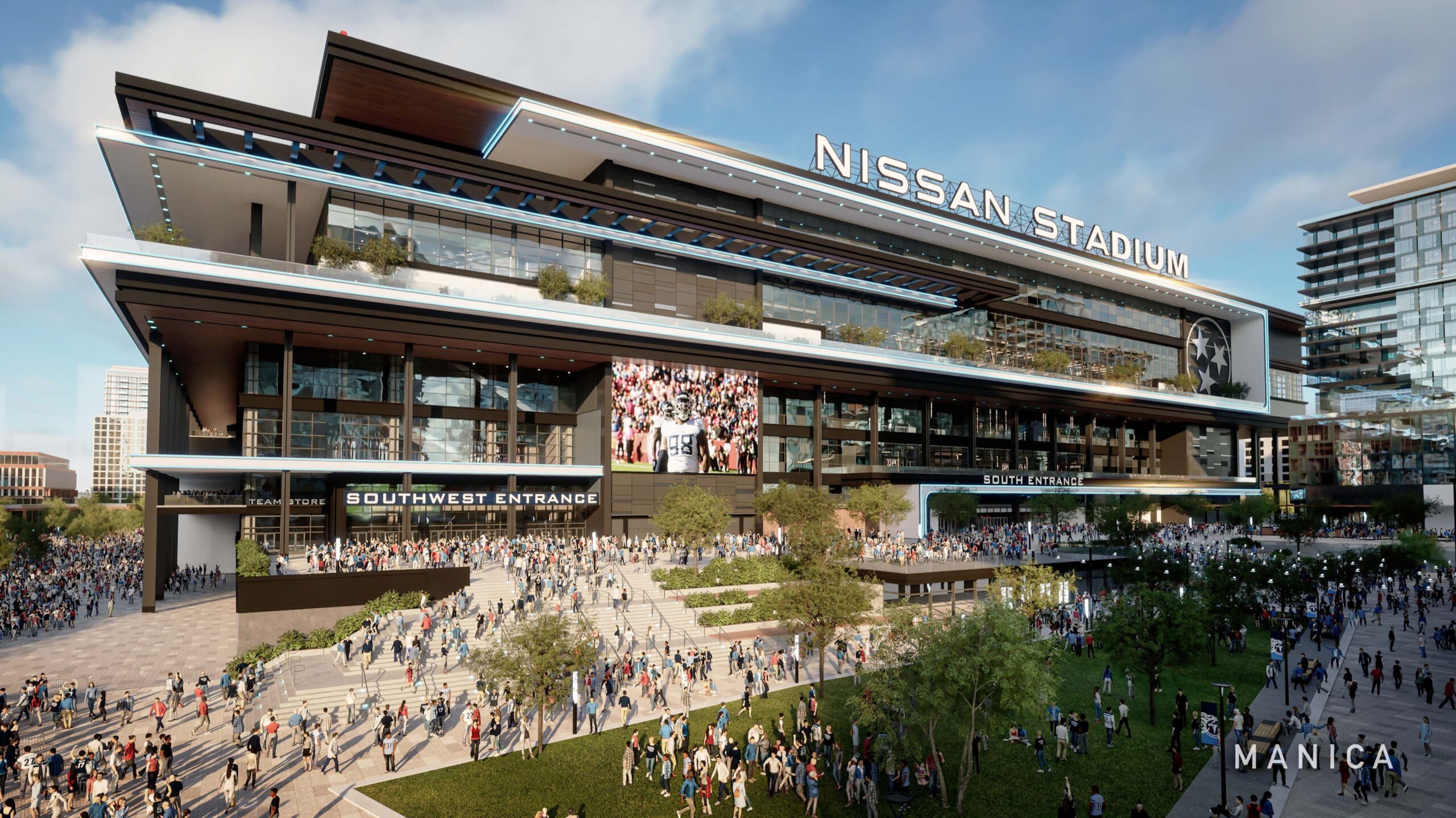 Nissan Stadium rendering